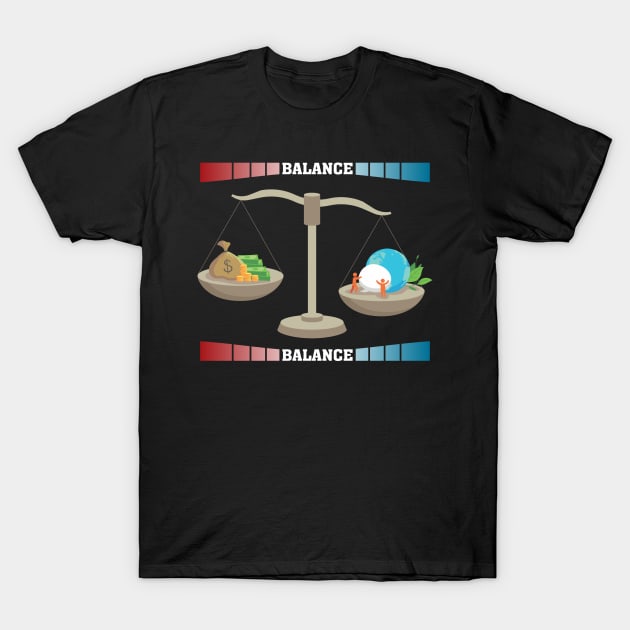 Find The Balance T-Shirt by Purwoceng